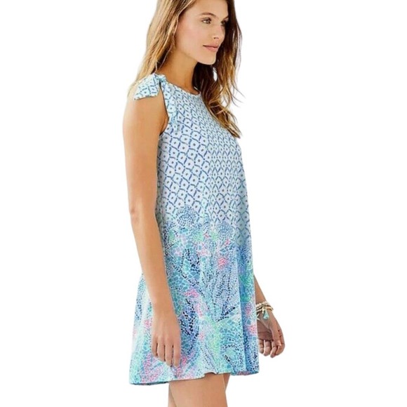 Lilly Pulitzer Blue and Pink Mini Dress - Picture 3 of 11